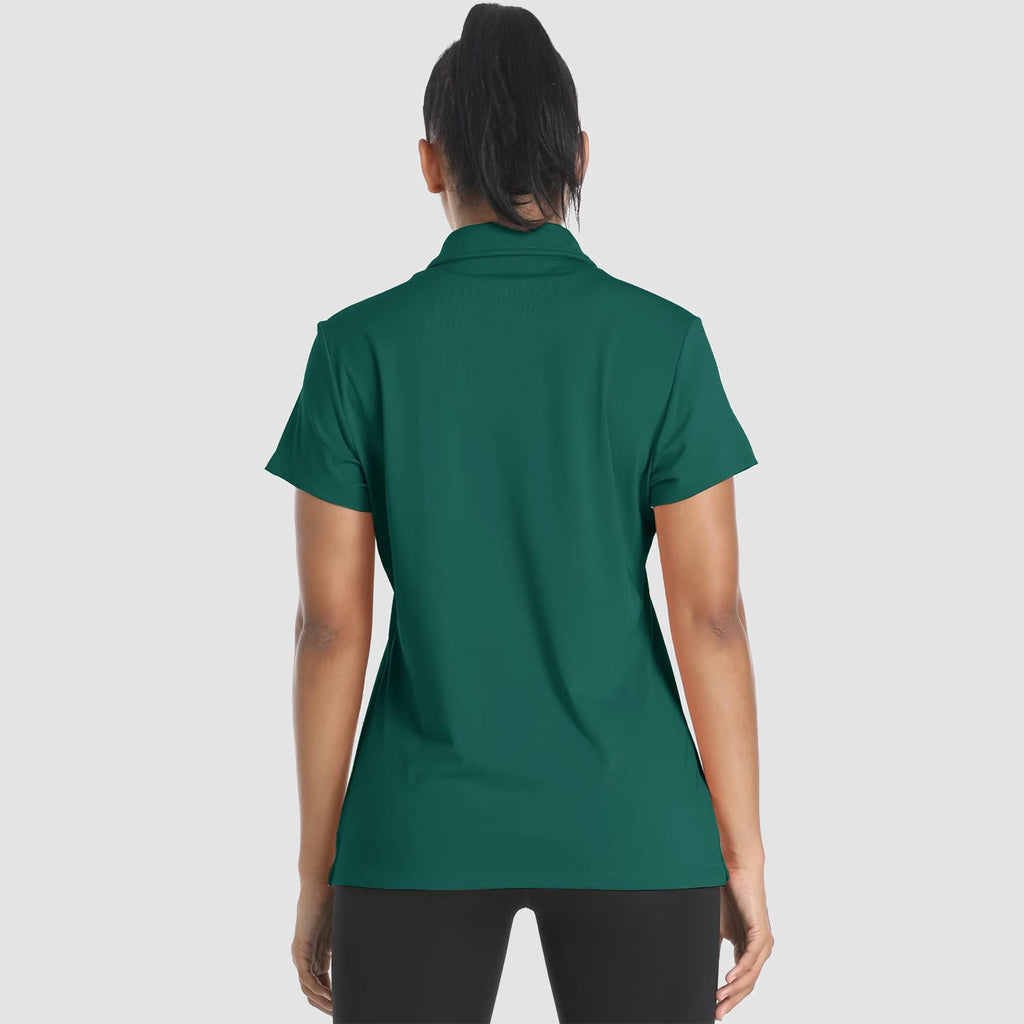 Women's Polo Shirts 4 Buttons Casual T-Shirts Quick Dry Short Sleeve Golf Shirt