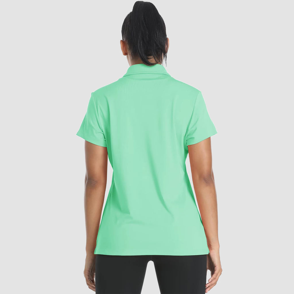 Women's Polo Shirts 4 Buttons Casual T-Shirts Quick Dry Short Sleeve Golf Shirt