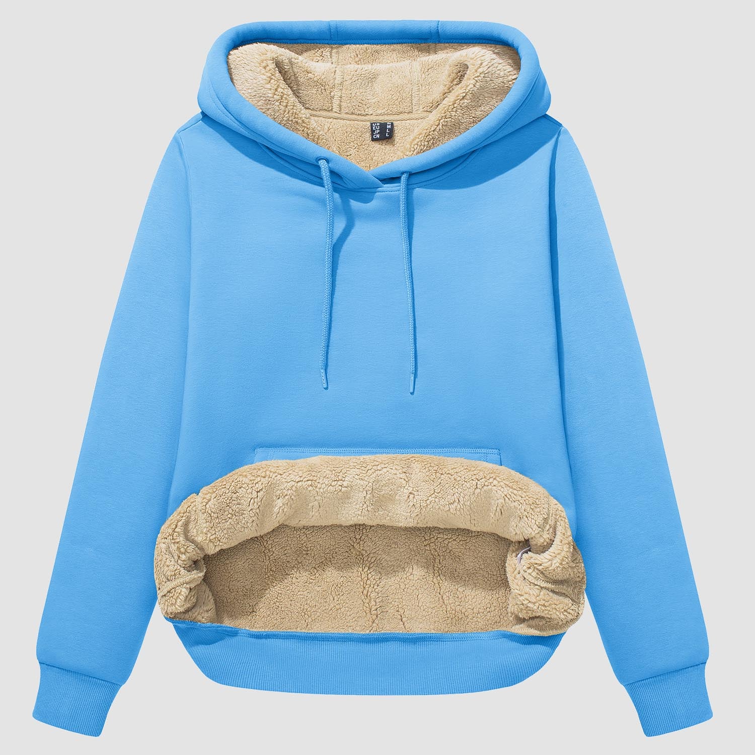 Women's pullover sherpa clearance hoodie