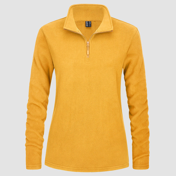 Women's Shirt 1/4 Zip Fleece Pullover Sweater Long Sleeve Sweatshirts Athletic Shirt