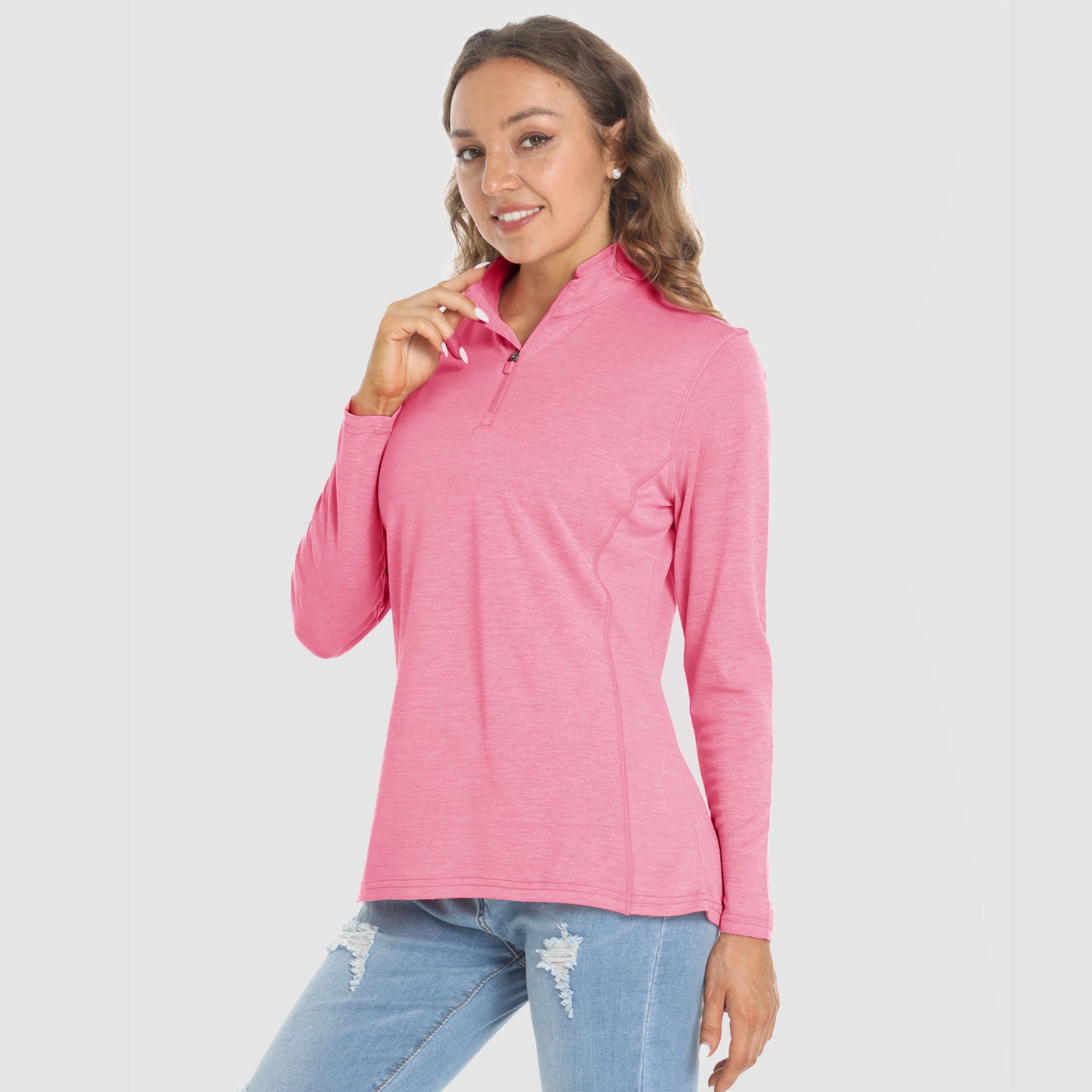 MAGCOMSEN Men's 1/4 Zip Fleece Pullover - Mid-Weight Long Sleeve Sweatshirt For Athletic & Casual Wear