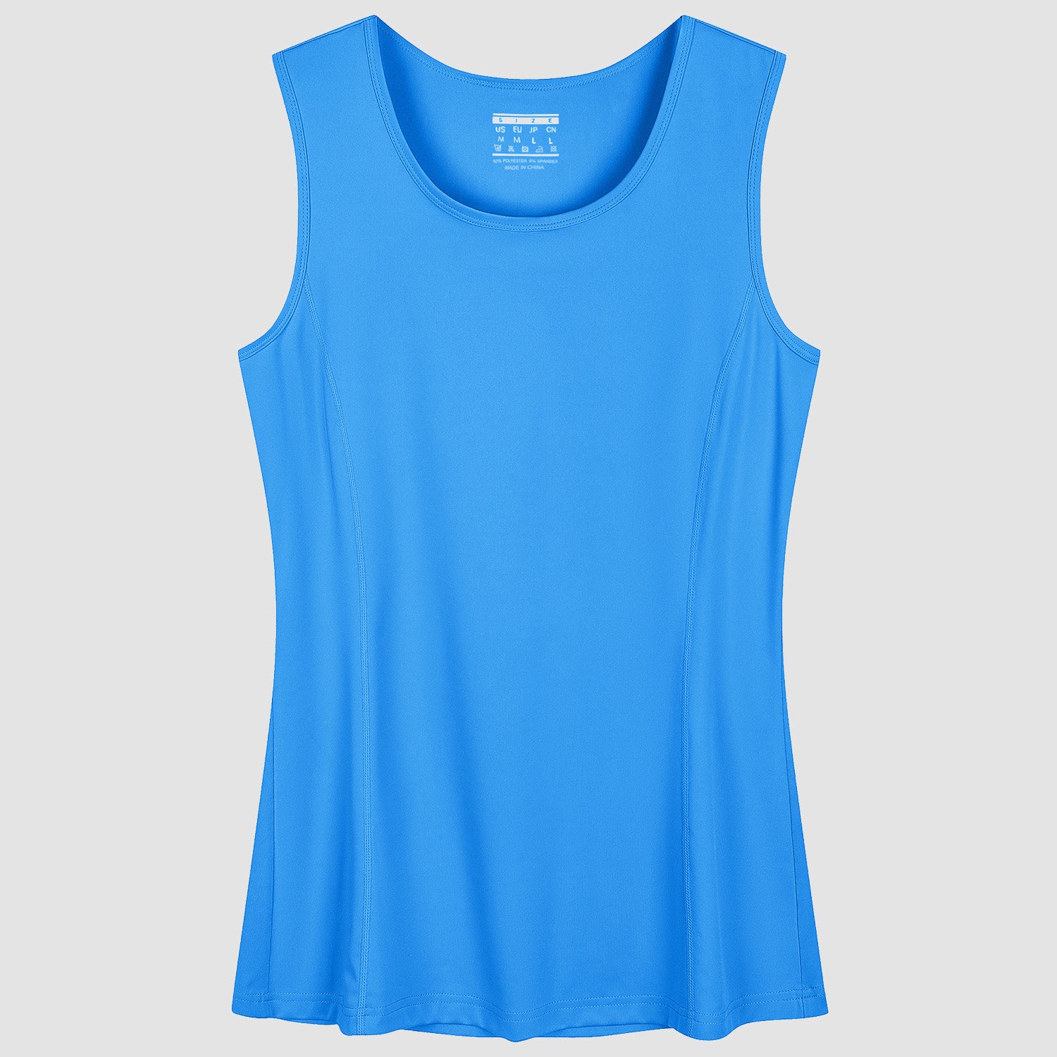 Women's Sleeveless Tank Tops UPF 80+ Sun Protection Quick Dry Wicking Workout Shirts, Azure / S