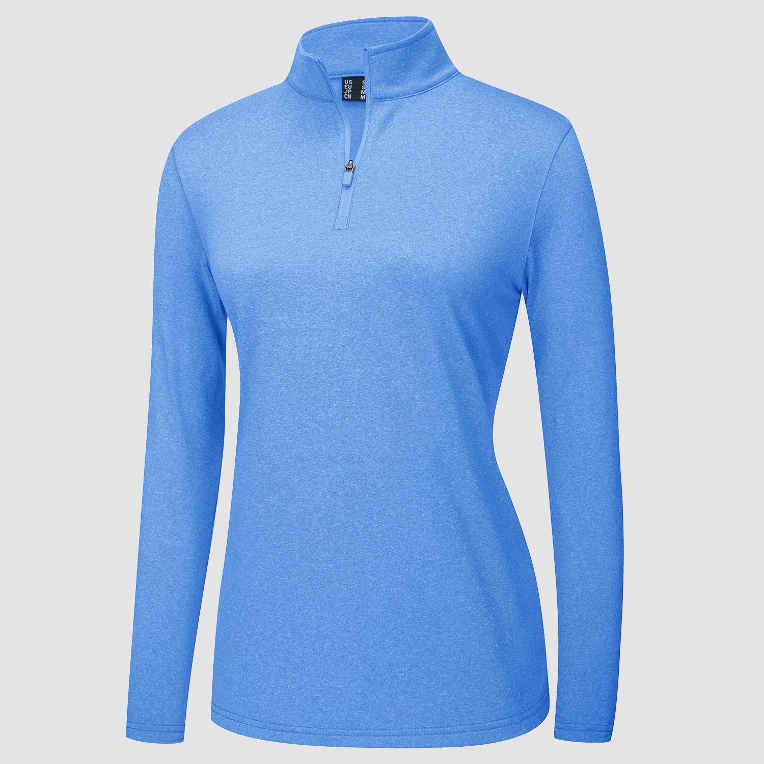 Women's Sun Protection Shirt Long Sleeve 1/4 Zip UPF50+ UV Shirts Quick Dry