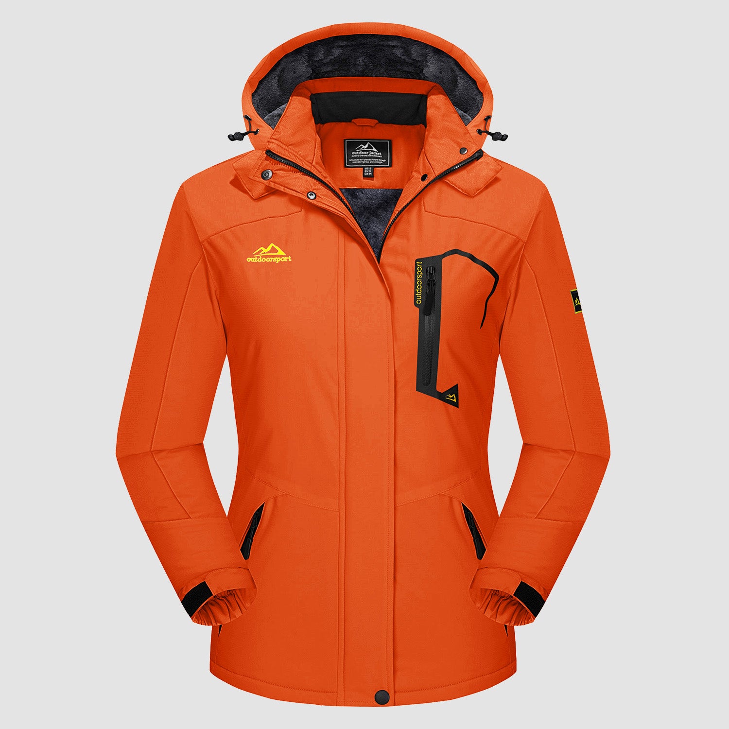 Womens orange winter coats sale