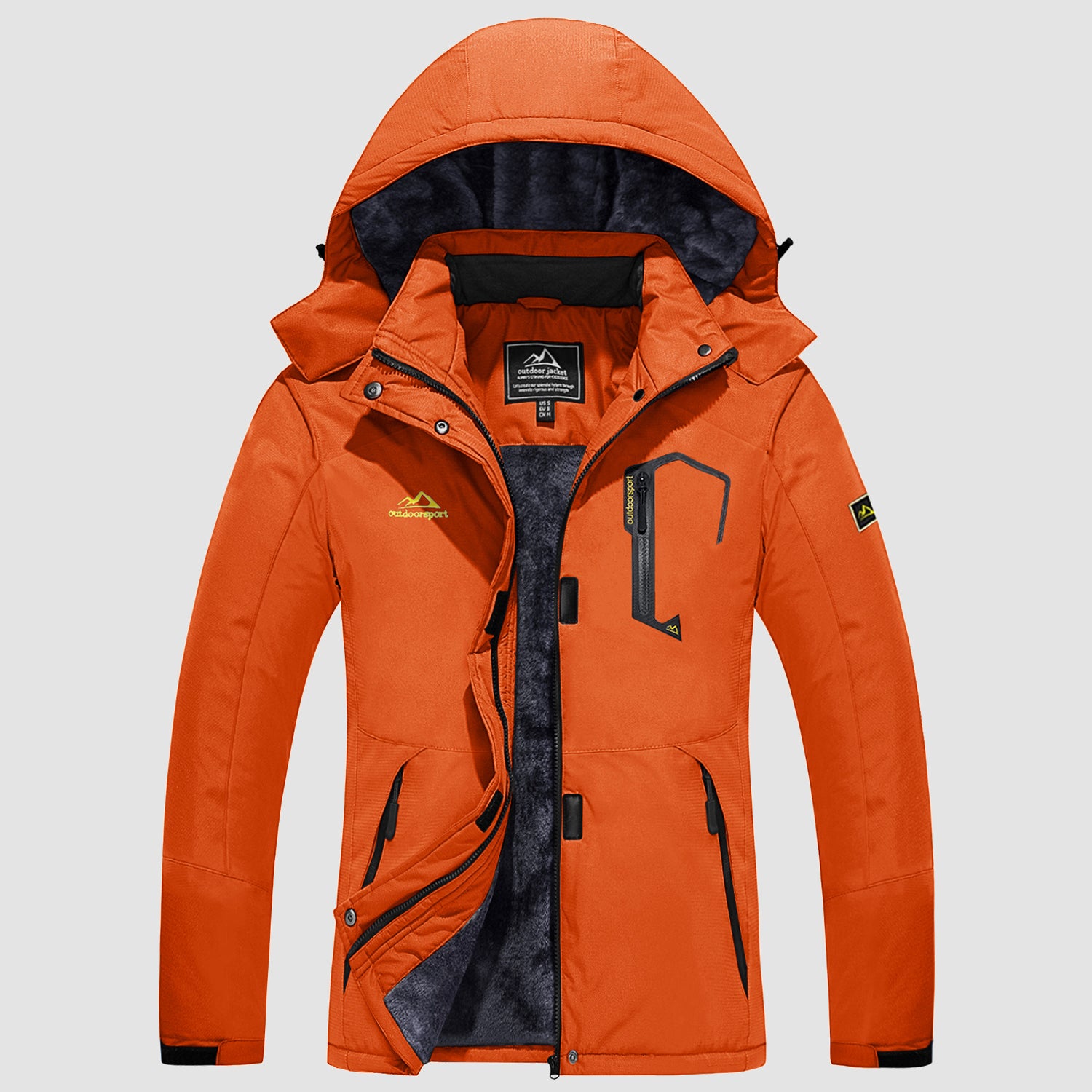 Womens orange winter on sale coats