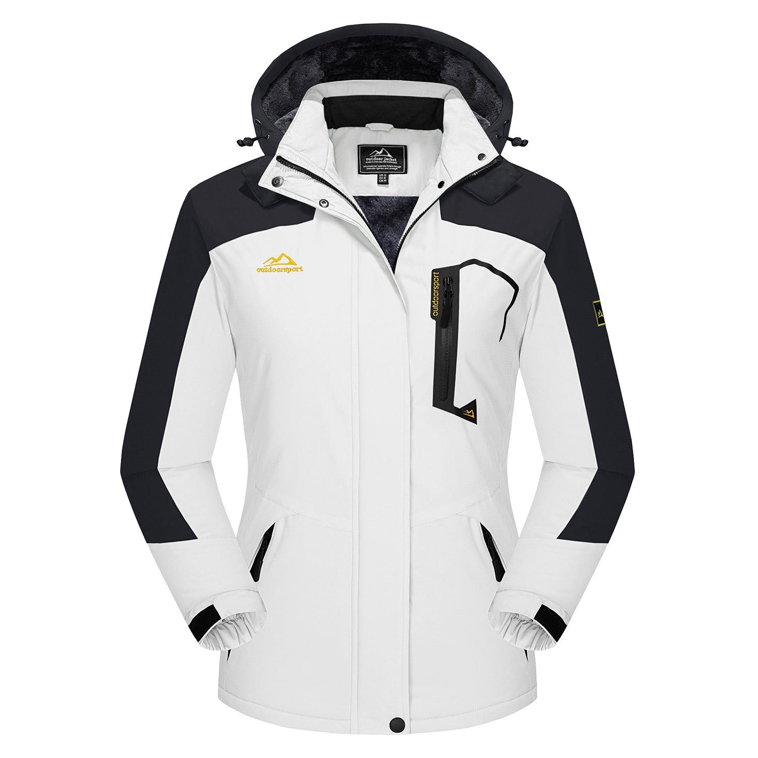 Women's Winter Coats Water Resistant Ski Snow Jacket Warm Fleece Parka Raincoats with 4 Pockets