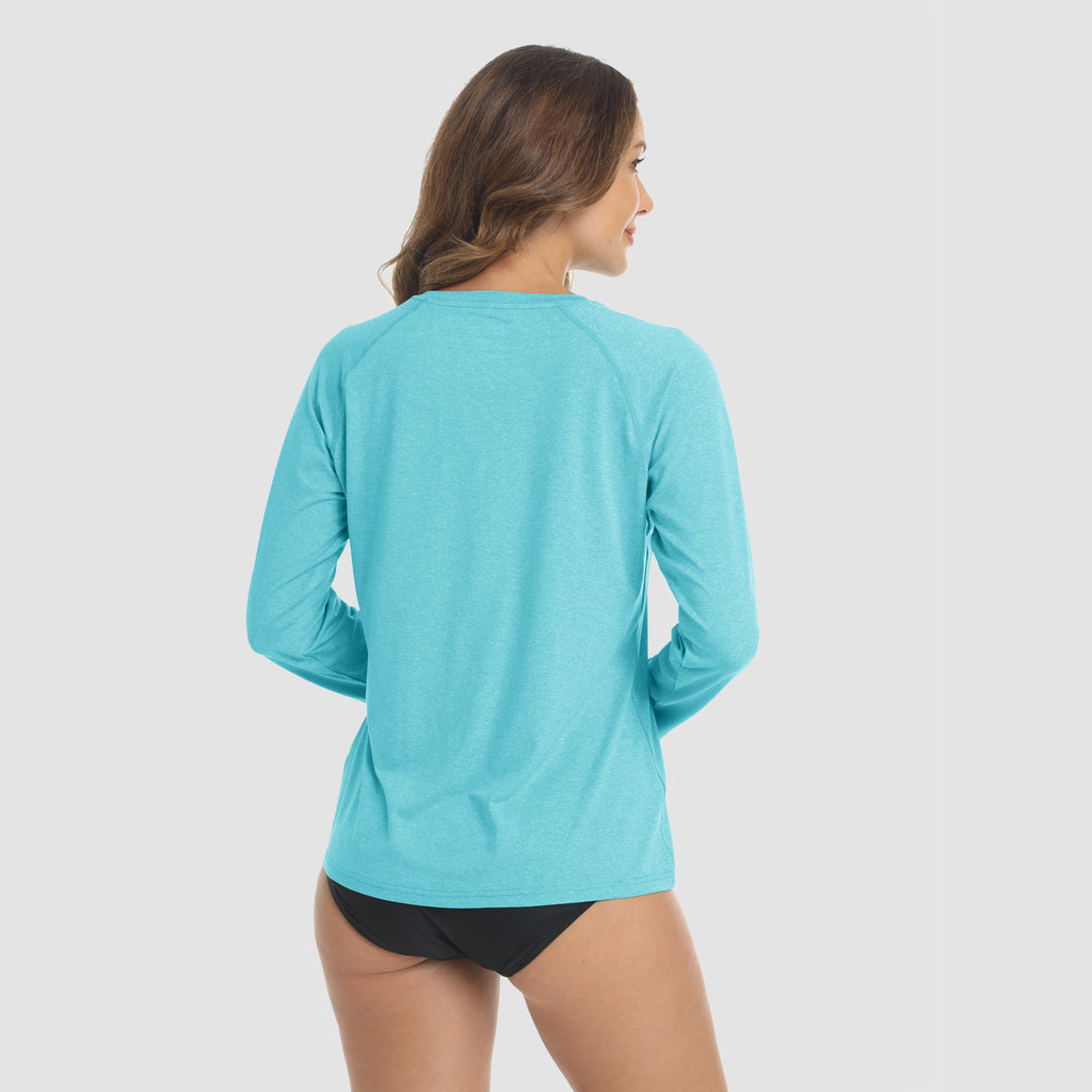 Women's UPF 50+ Sun Protection Shirts Long Sleeve Shirts for Hiking Fishing Workout Rash Guard
