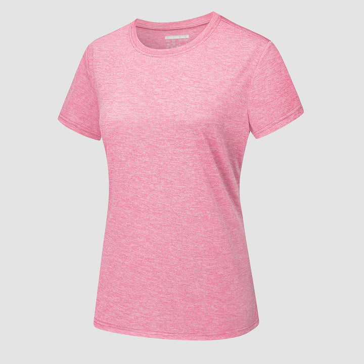 Women's Short Sleeve T-Shirt Quick Dry Running Workout Tee - MAGCOMSEN