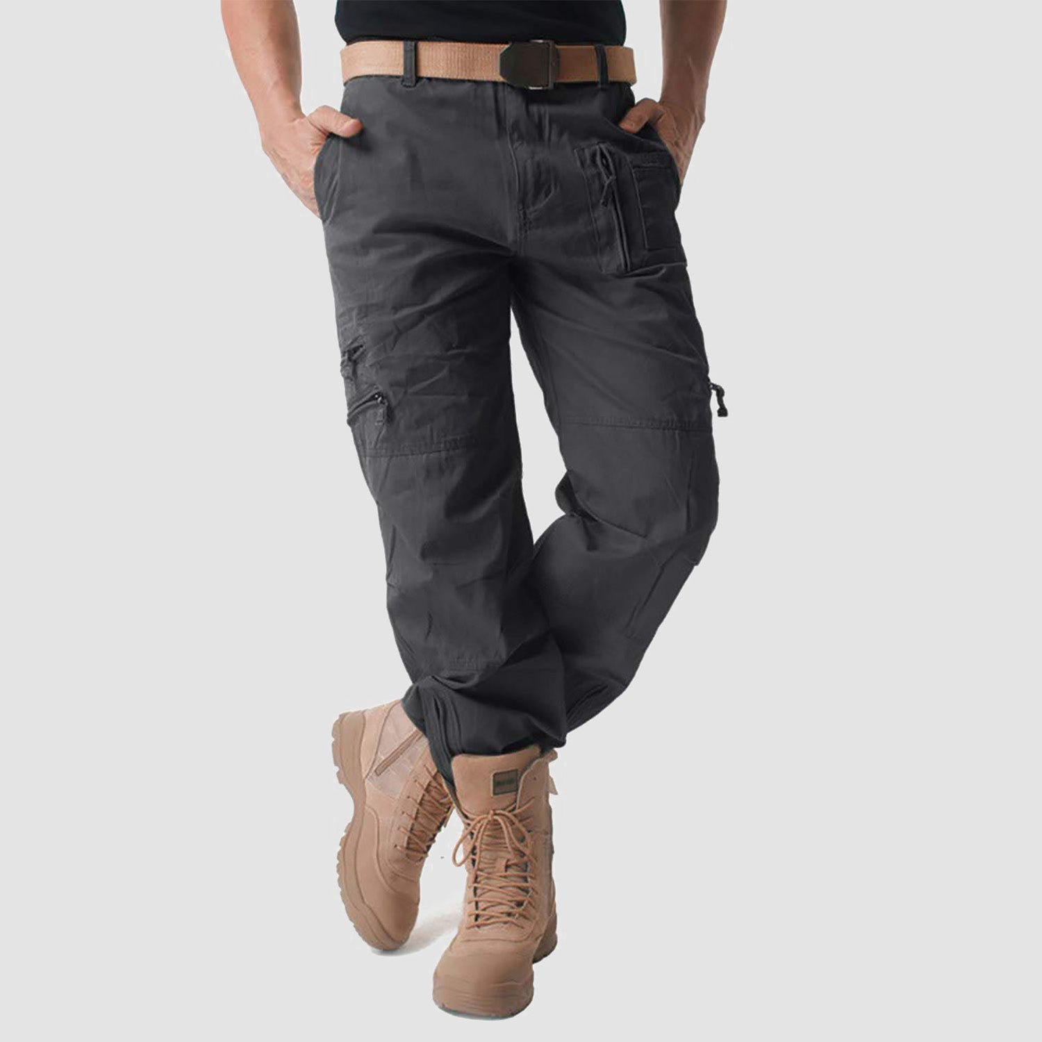 Men's Tactical Pants with 9 Pockets Ripstop Cargo Pants