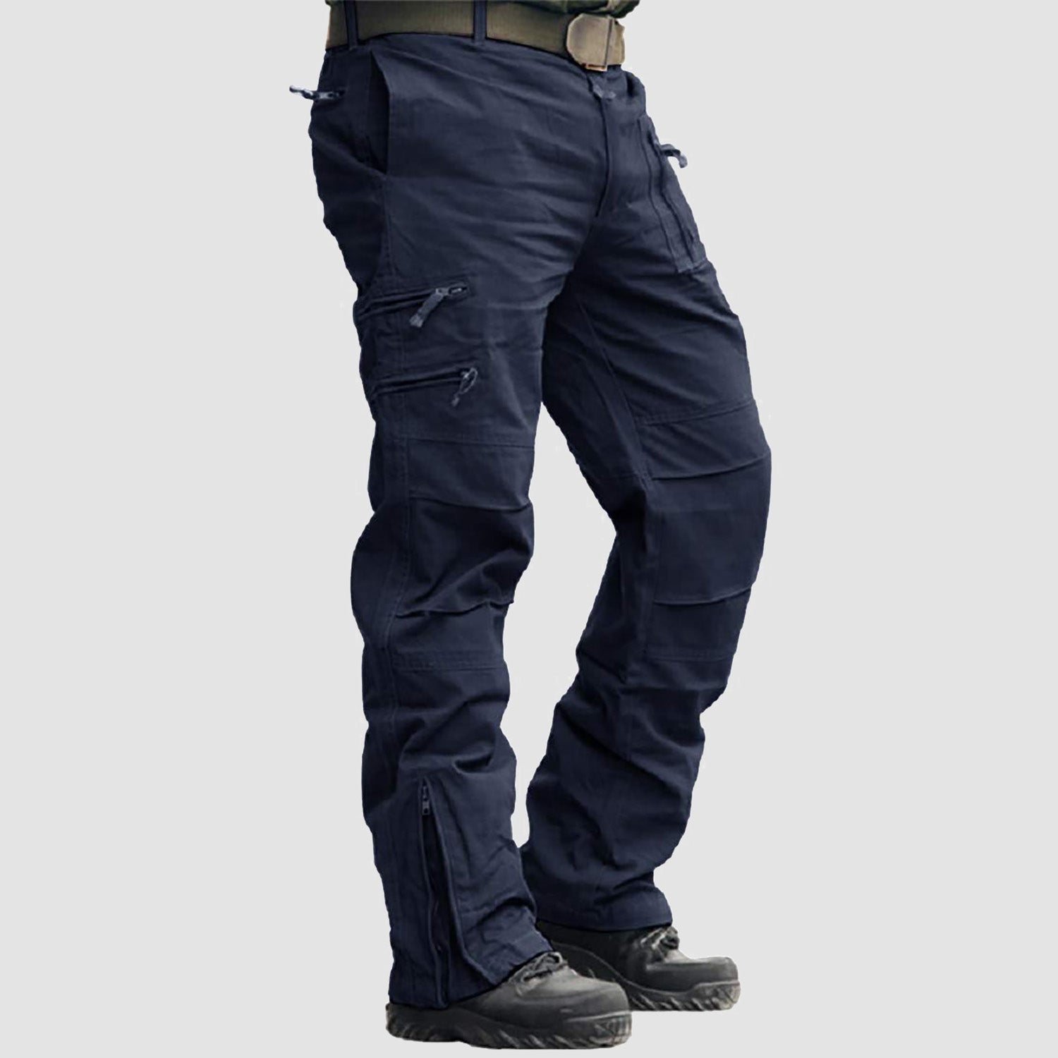 Men's Tactical Pants with 9 Pockets Ripstop Cargo Pants Lightweight Hiking