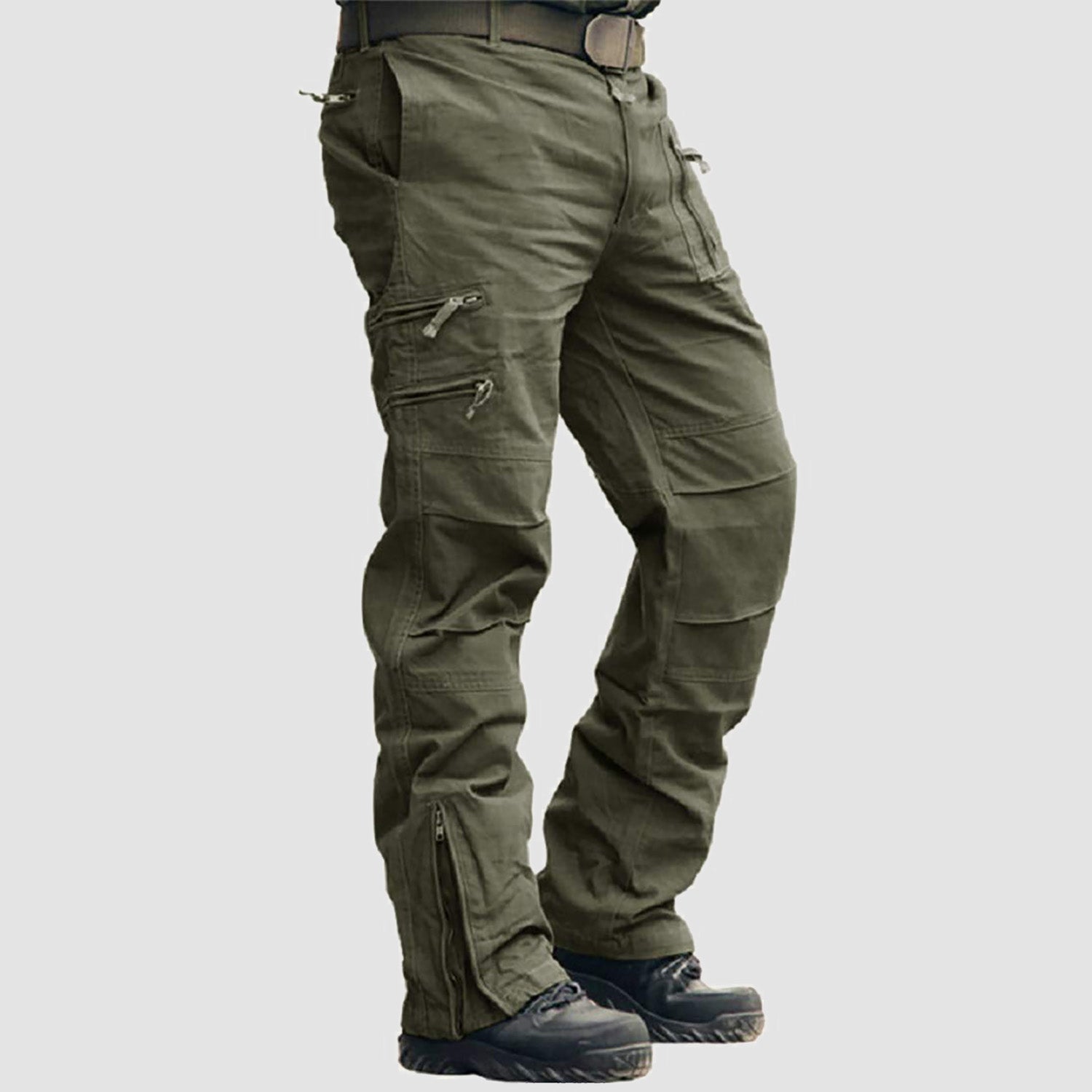 Men's Tactical Pants with 9 Pockets Ripstop Cargo Pants Lightweight Hiking