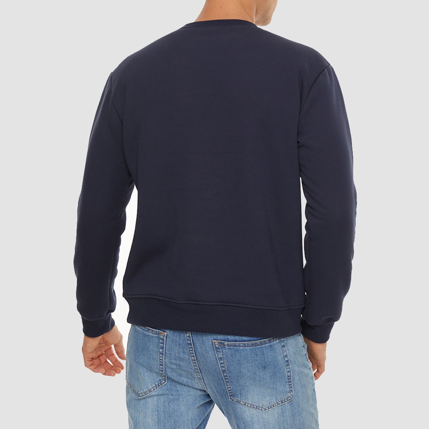 Men's Basic Pullover Crewneck Sweater Fleece Lined Sweatshirt - MAGCOMSEN