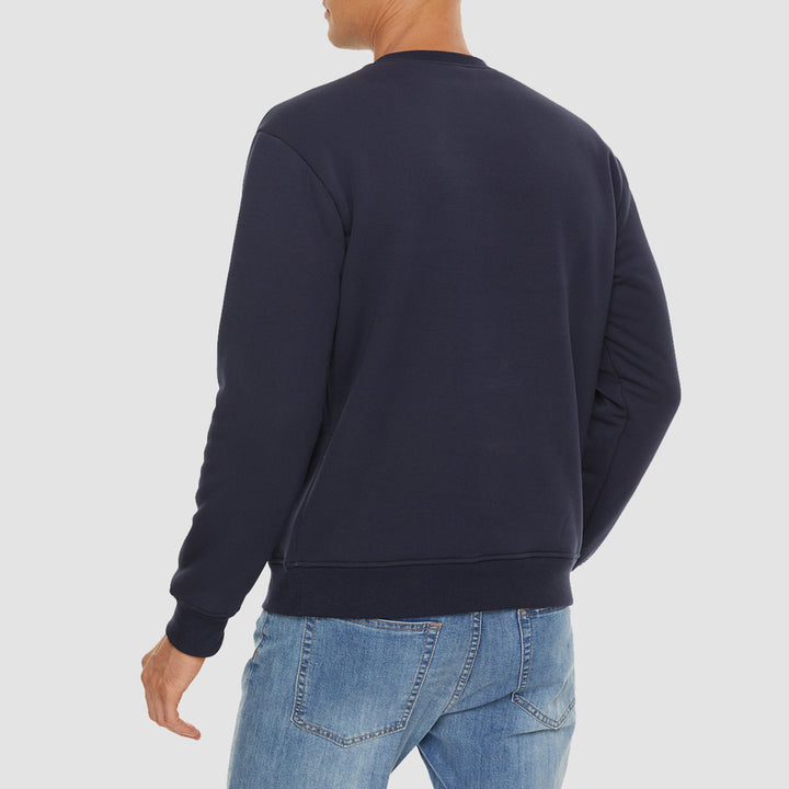 Men's Basic Pullover Crewneck Sweater Fleece Lined Sweatshirt - MAGCOMSEN