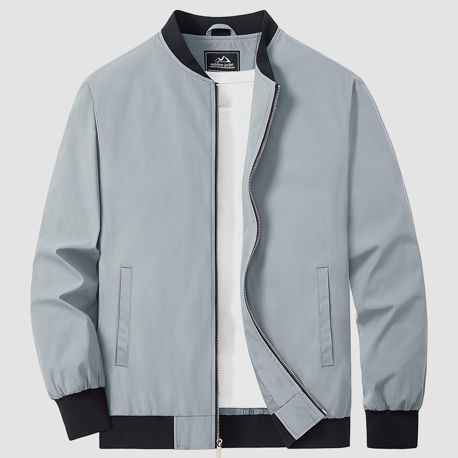 Men's Bomber Jacket Lightweight Windbreaker with Pockets - MAGCOMSEN