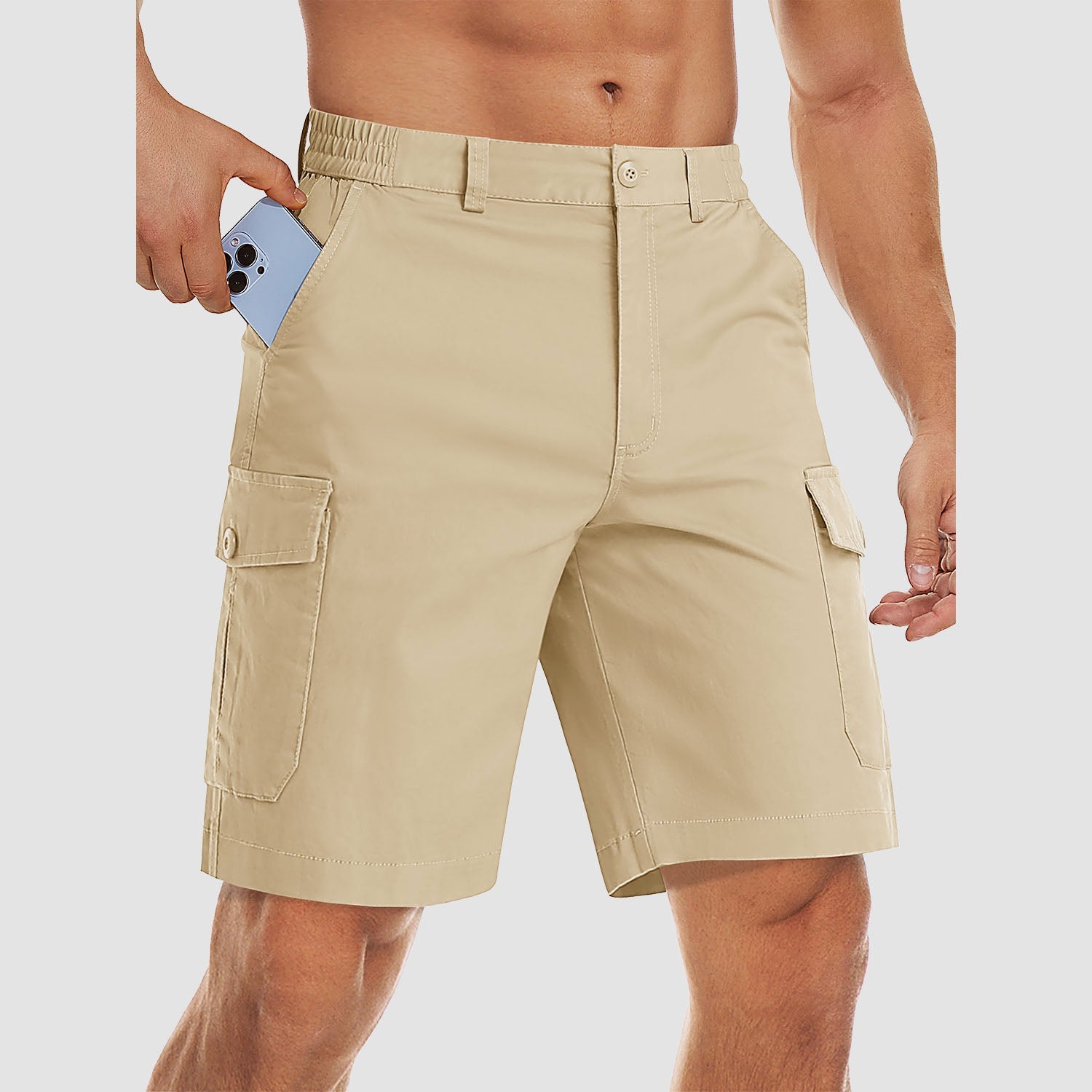 Men's Cargo Shorts Casual Work Shorts - MAGCOMSEN