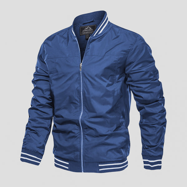 Men's Bomber Jacket Lightweight Windbreaker Casual Outwear